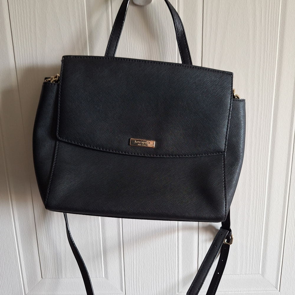 Kate Spade Black and Gold Leather Bag